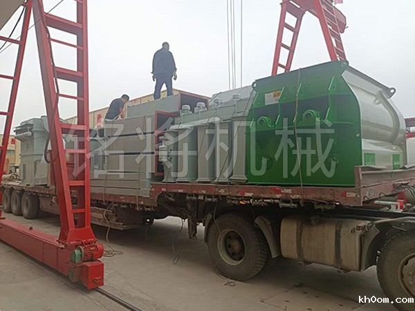 干粉砂浆生产线发货现场