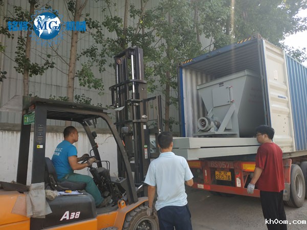 沙特半自动干粉砂浆生产线发货现场