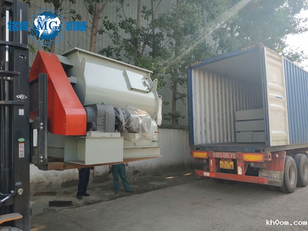 沙特半自动干粉砂浆生产线发货现场