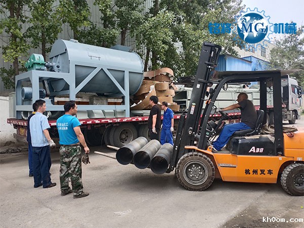 浙江台州干粉砂浆生产线发货场景图