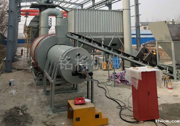 湖北沙子烘干设备安装现场！