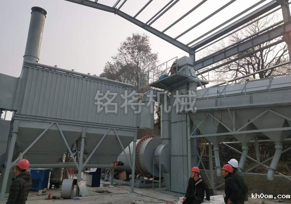 湖北沙子烘干设备安装现场！