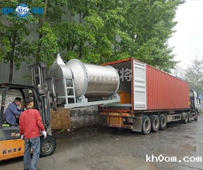 阿联酋不锈钢保温砂浆滚筒混合机生产线发货